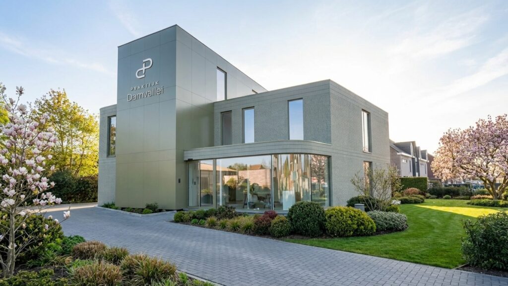 gevel bekleding groot logo